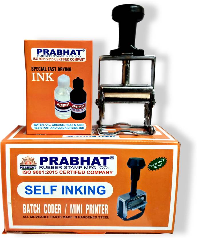 Prabhat Label Stamping Machine (BATCH No. DATE MRP EXP. Printing