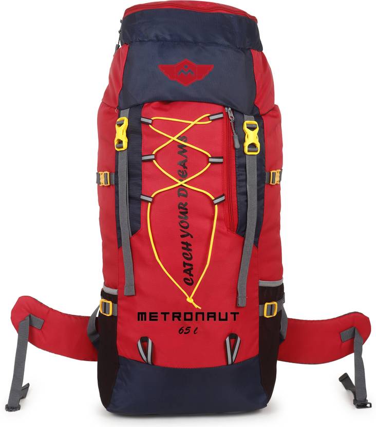 METRONAUT Trekking Bag For Hiking/Camping/Outdoor Sports with Rain Cover Rucksack – 65 L  (Red)