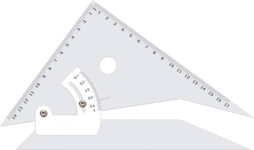 APAX Adjustable SetSquare for Artist Architects Engineer Drawing College Students 8" Ruler