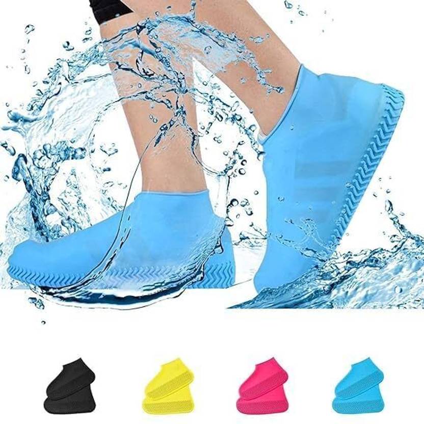 THENATUREVEDA Silicon Waterproof Shoes Cover for rain Silicone Multicolour Flat Shoe Cover