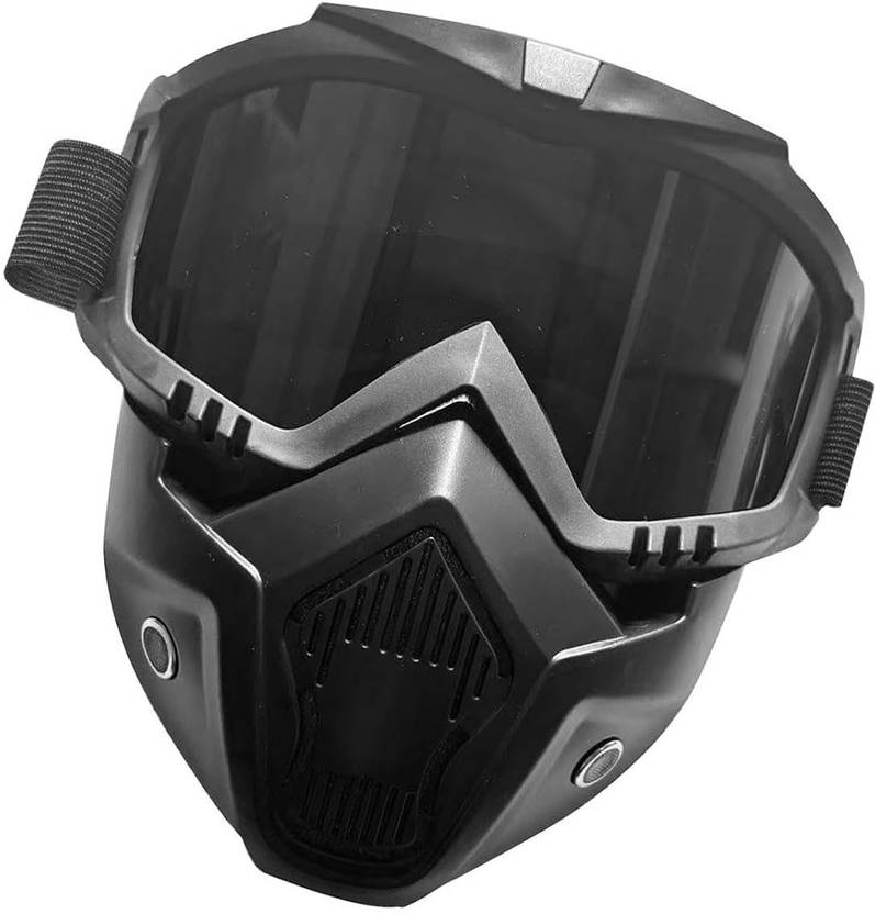 BUFONA Windproof Dirt Shield Detachable Mouth Filter for Cycling Bike Off Road Racing Open Face & Eyewear Anti Pollution Face Masks Cycling Bike Off Road Helmet Blowtorch  Safety Goggle