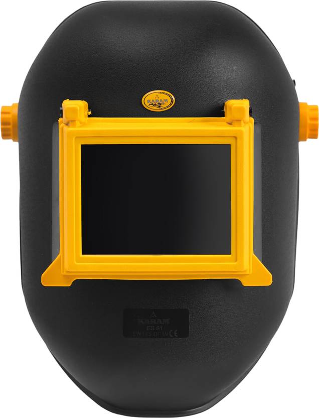 Karam ES 61 Safety Arc Welding Helmet FlipUp Front Window with Headband & Anti Sweat Comfort