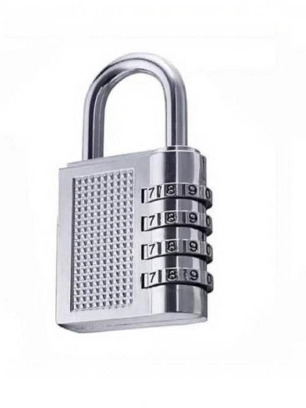 Hardbrixx Resettable Combination 4 Digit Number Travel Luggage Password Lock For Home Office Padlock Safety Lock
