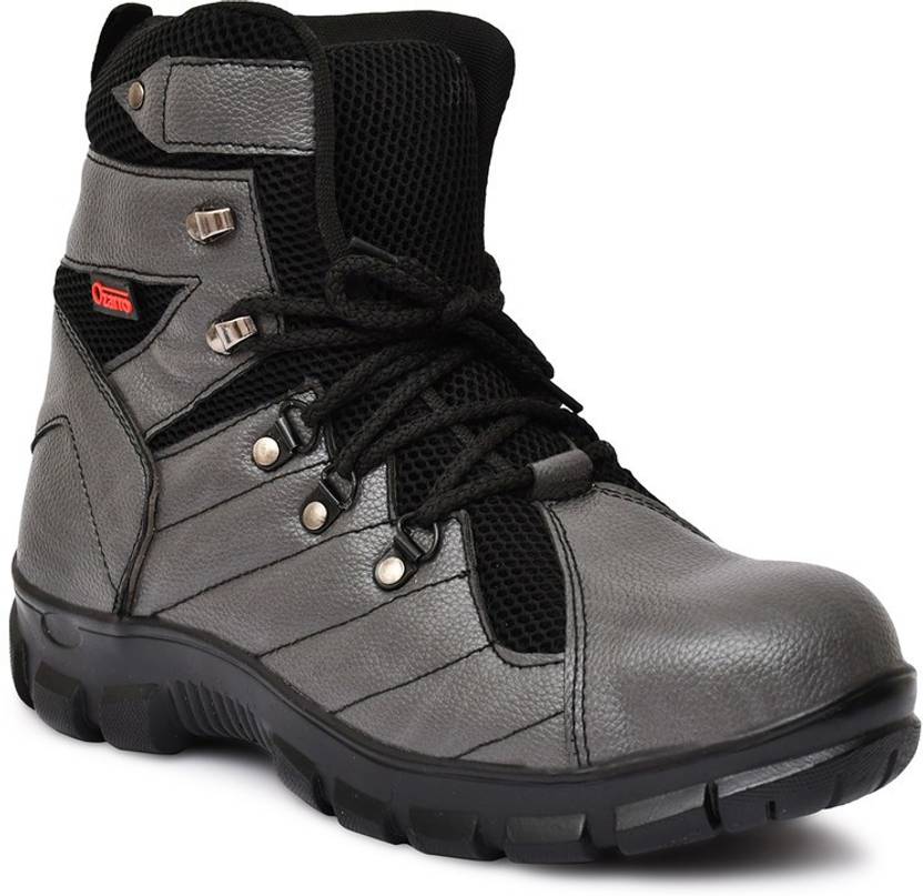 Ozarro Steel Toe Genuine Leather Safety Shoe Price in India Buy