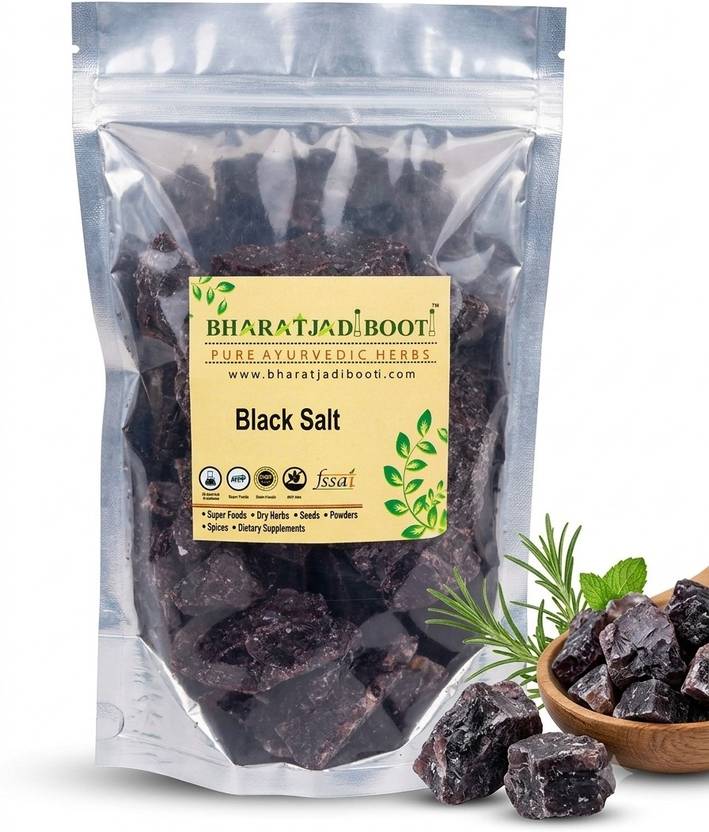 BHARAT JADI BOOTI Black Salt (Kala Namak) 200g | Natural Mineral Rock Salt Black Salt