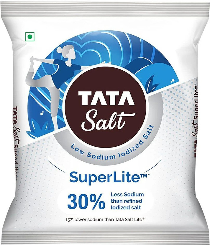 Tata super lite low sodium iodized salt 1 kg/ Iodized S...