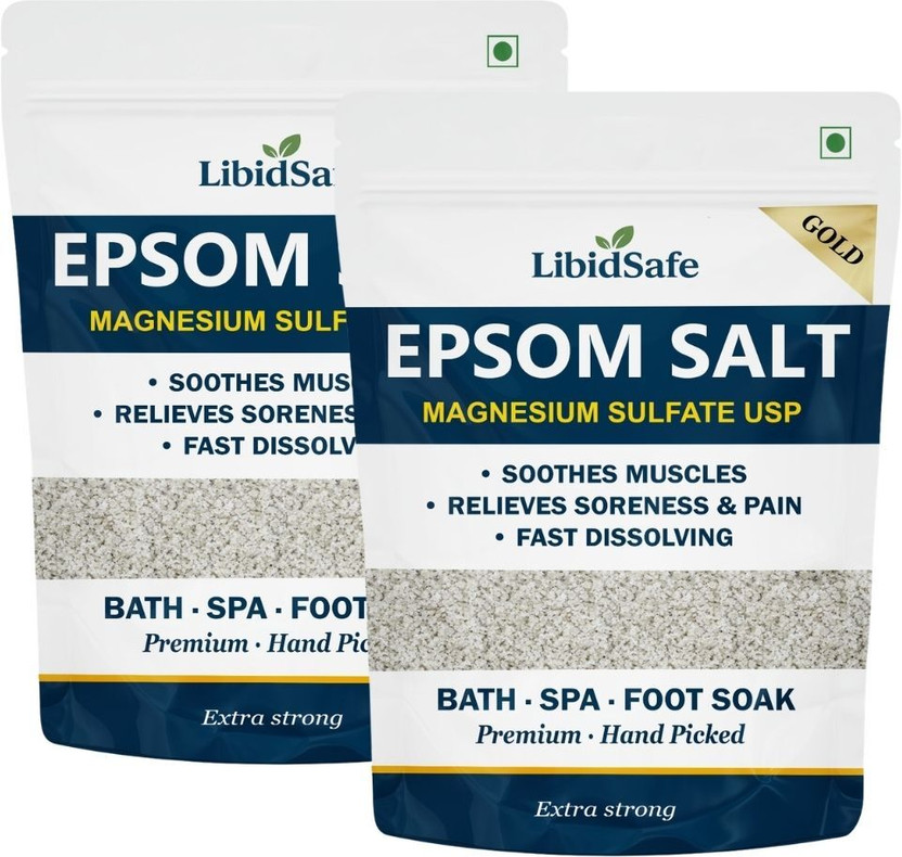 LibidSafe Epsom Salt for Foot Pain Relief 920 GM Per Pack Sea