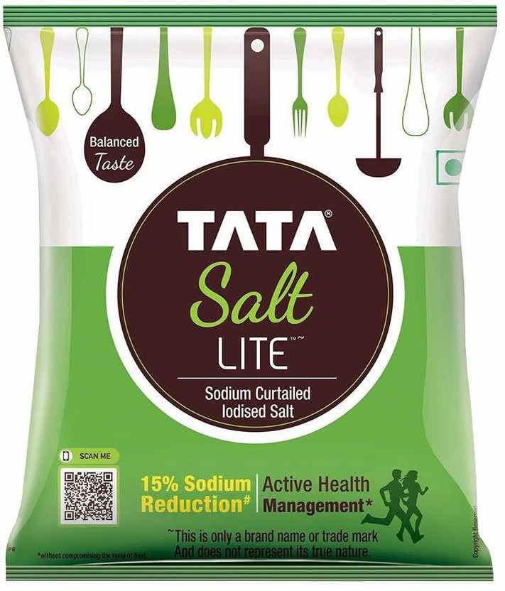 Tata lite sodium curtailed iodized salt 1 kg/ Iodized S...