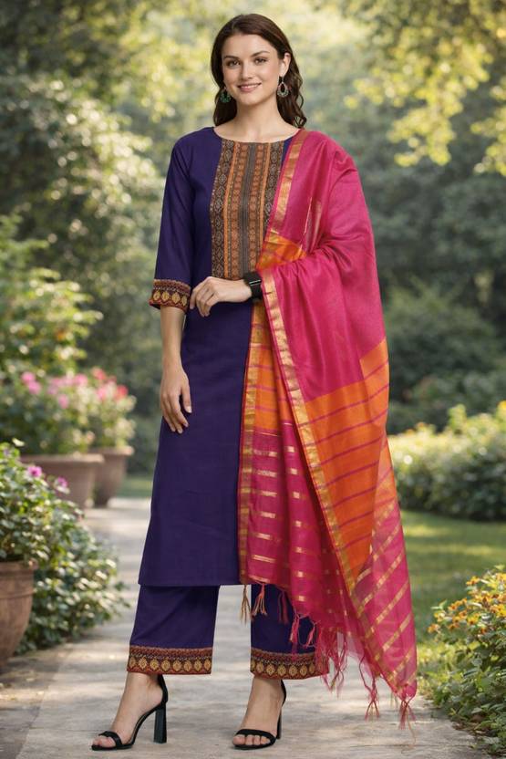 Thezaara Printed Kurta, Trouser/Pant & Dupatta Set