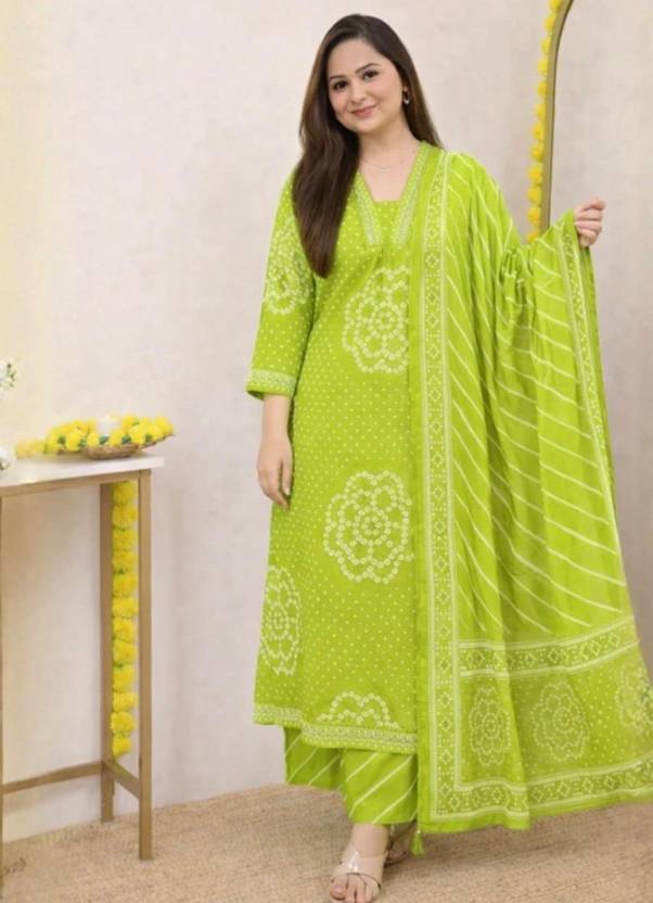 QueensFabs Women Kurta Pant Dupatta Set