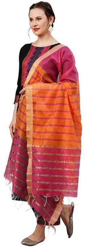 Thezaara Self Design Kurta, Palazzo & Dupatta Set