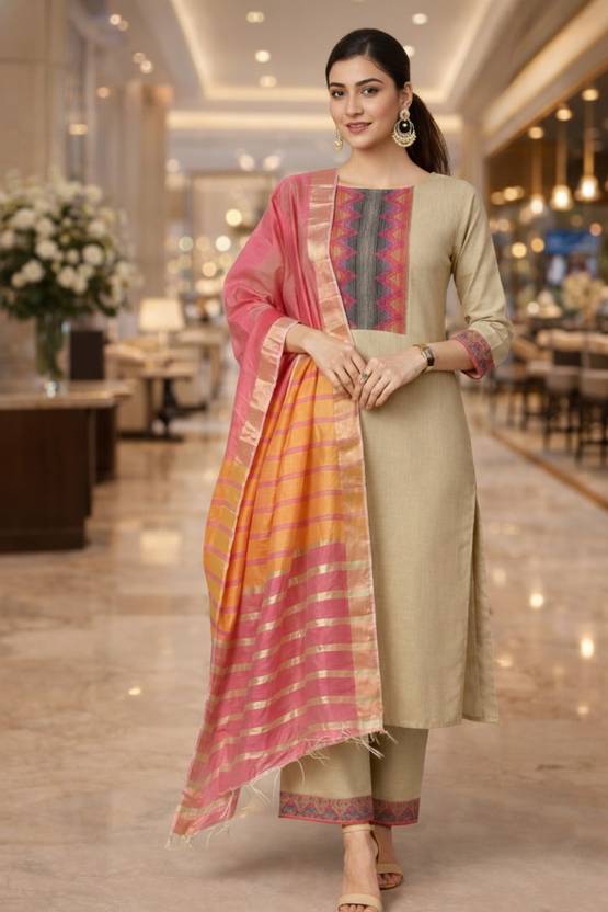 Thezaara Printed Kurta, Trouser/Pant & Dupatta Set