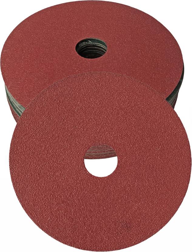 Inditrust 10pc 5inch (125mm) Fiber Sanding Disc P120 (120 Grit) for Metal polishing Aluminum
