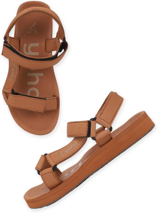 Men YOHO EVA Sandals| Comfortable Cushioned Sole | TPR Base | Lightweight Tan Casual Sandal