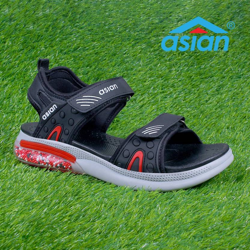 Men Black, Red Sandal