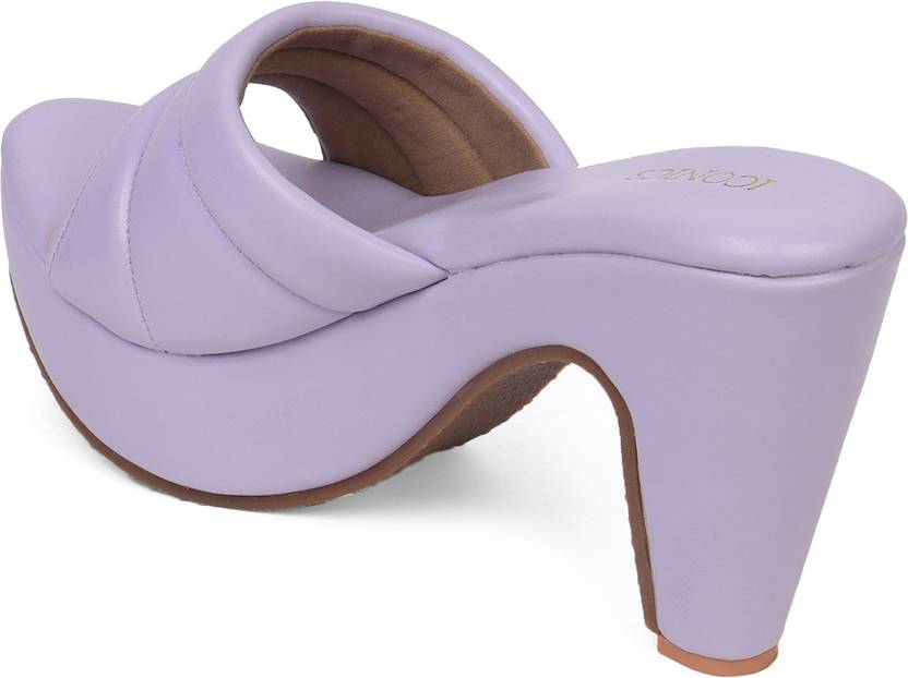 Women Purple Wedges Sandal