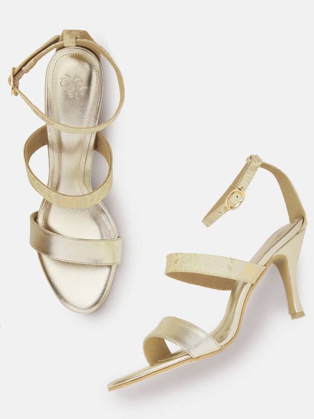 House of Pataudi Women White Heels Sandal