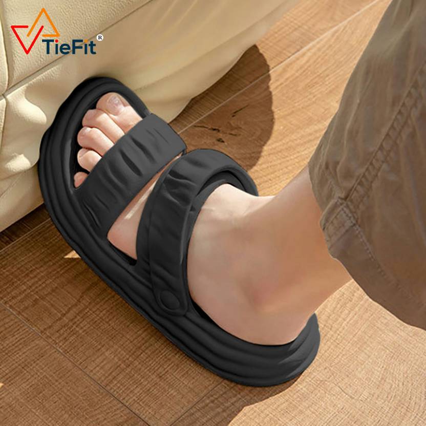 Men TieFit Stylish Lightweight Casual Comfortable Everyday Sports Outdoor Black Casual Sandal