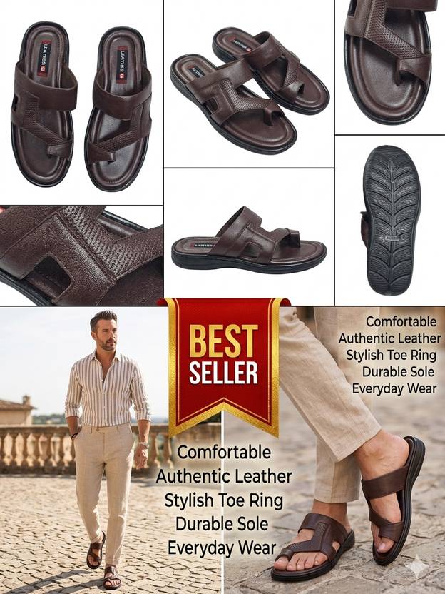 LeatherG Men Flats