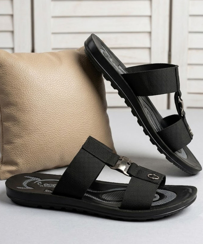 Click to enlarge SGOEL Men Casual Sandal (Black , 9)