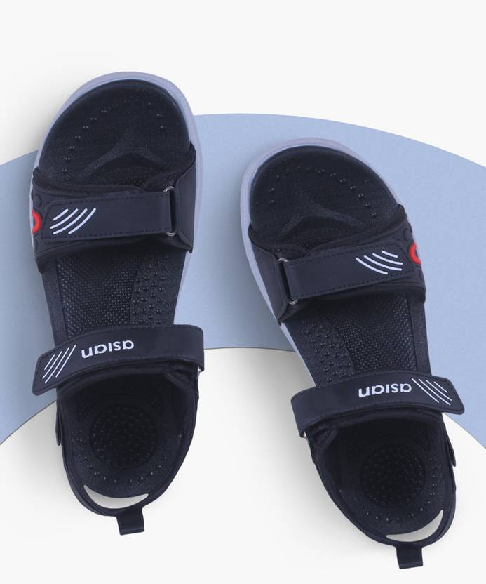 Men Black, Red Sandal