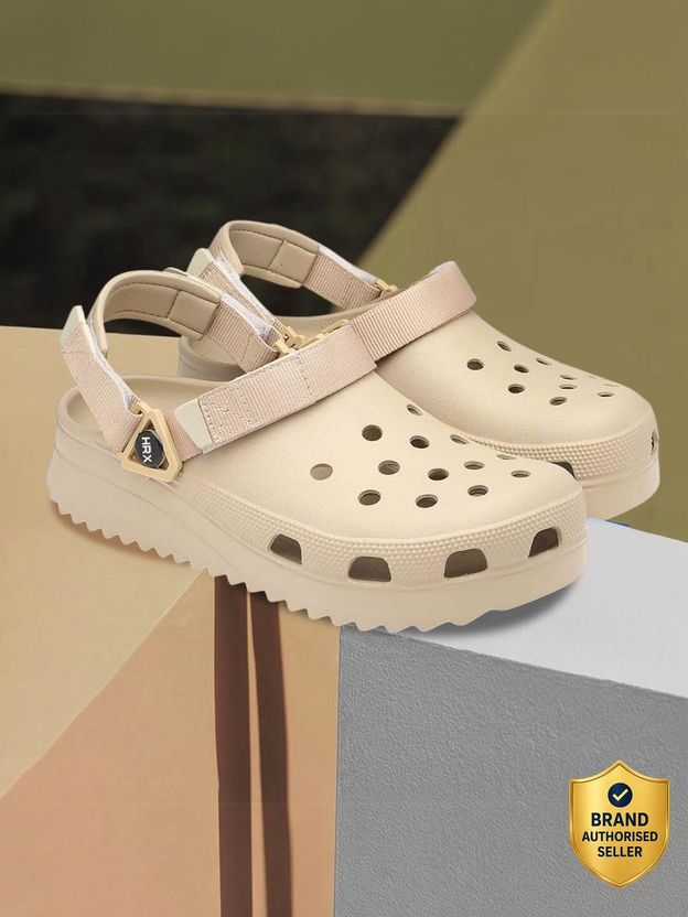 HRX by Hrithik Roshan Men Clogs Sandal Beige 6 - Image 1