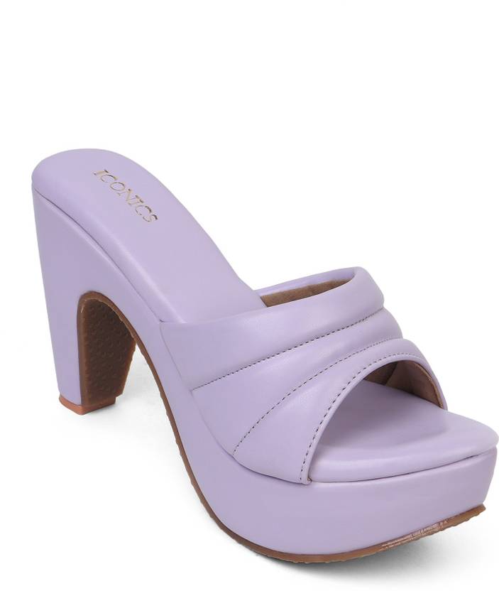 Women Purple Wedges Sandal