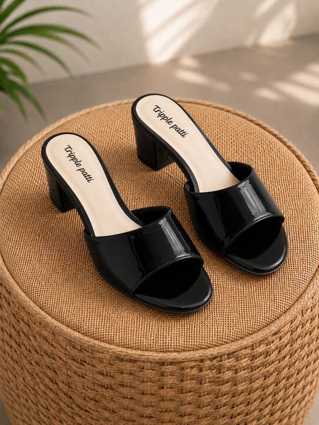 tripple patti Women Heels Sandal