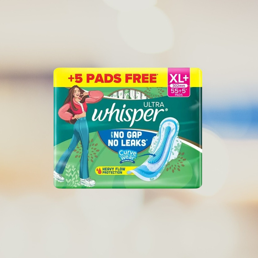 Whisper ultra xl+ 60pads 302mm kjids Sanitary Pad