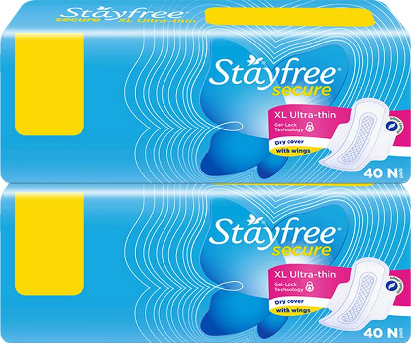 STAYFREE Secure Ultrathin Sanitary Pad XL(Pack of 80) Combo pack Sanitary Pad Buy Women