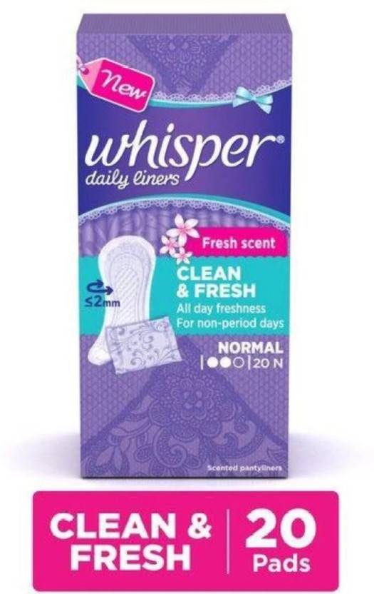Whisper Daily Liners - 20 N Pantyliner Sanitary Pad