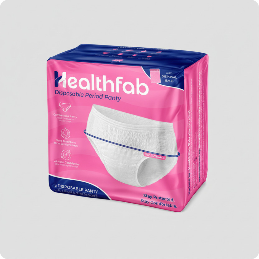 Healthfab Disposable Period Panty Sanitary Pad