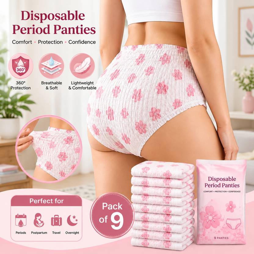 BRAHMANI ENTERPRISE Disposable Period Panty for Women | Single Use Period Underwear 1 Pantyliner