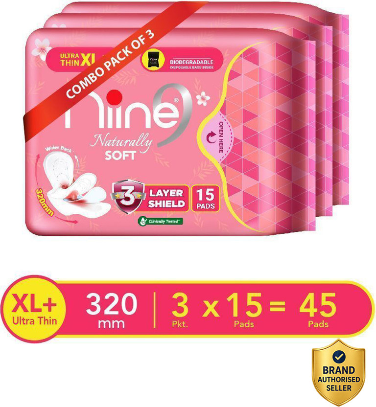 niine Naturally Soft Ultra Thin XL+ SUPERSAVER PACK for