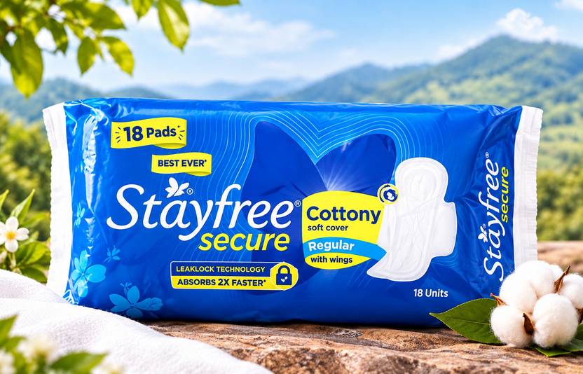 STAYFREE secure REGULAR size soft and cottony Sanitary Pad