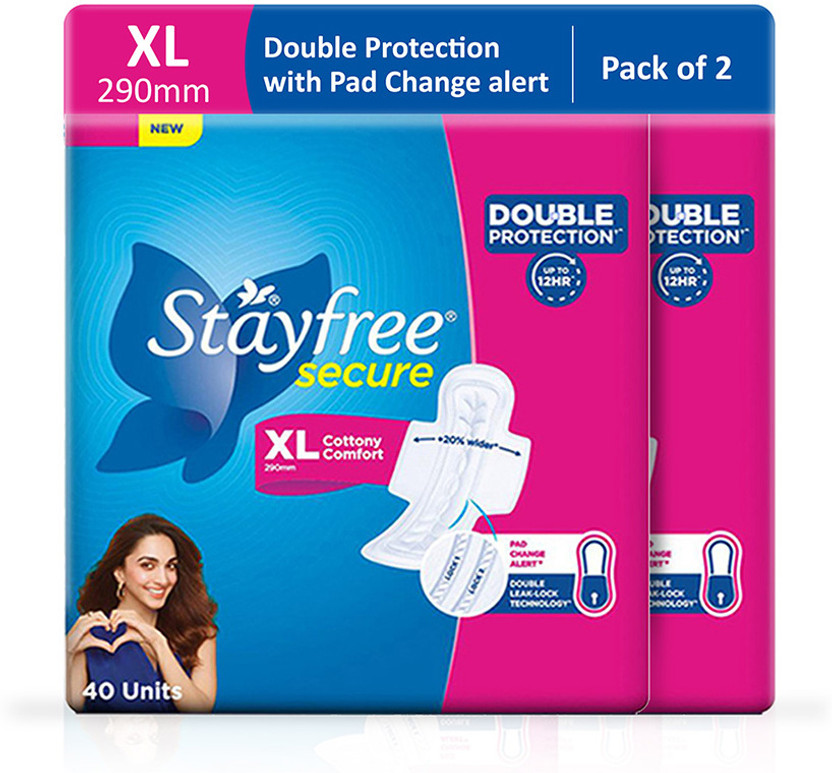 Stayfree Secure Xl Cottony Cover Sanitary Pad