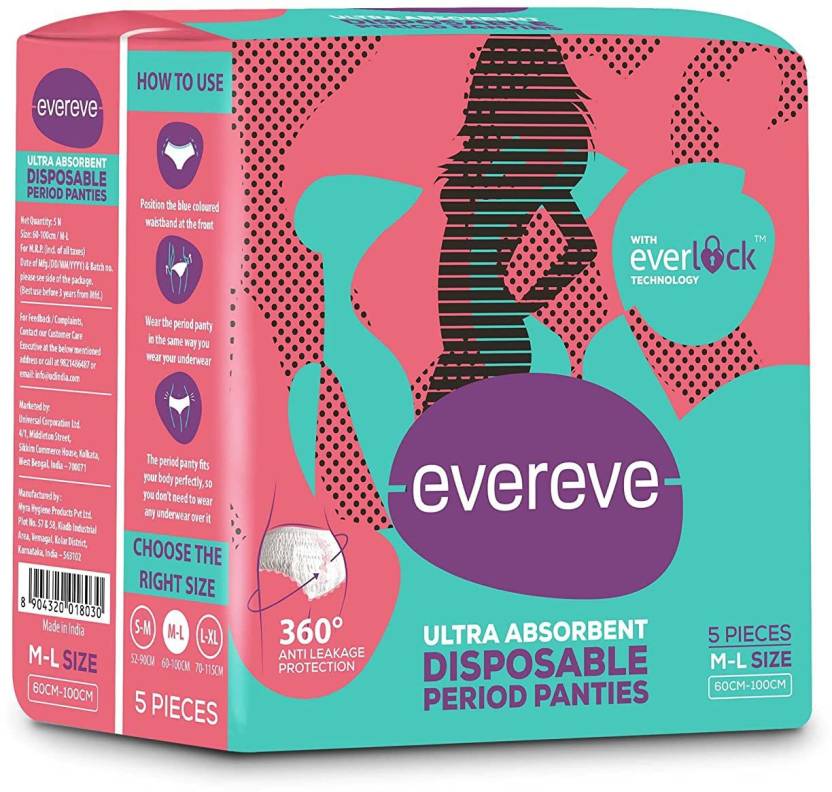 Evereve Ultra Absorbent Heavy Flow Disposable Period Panties For