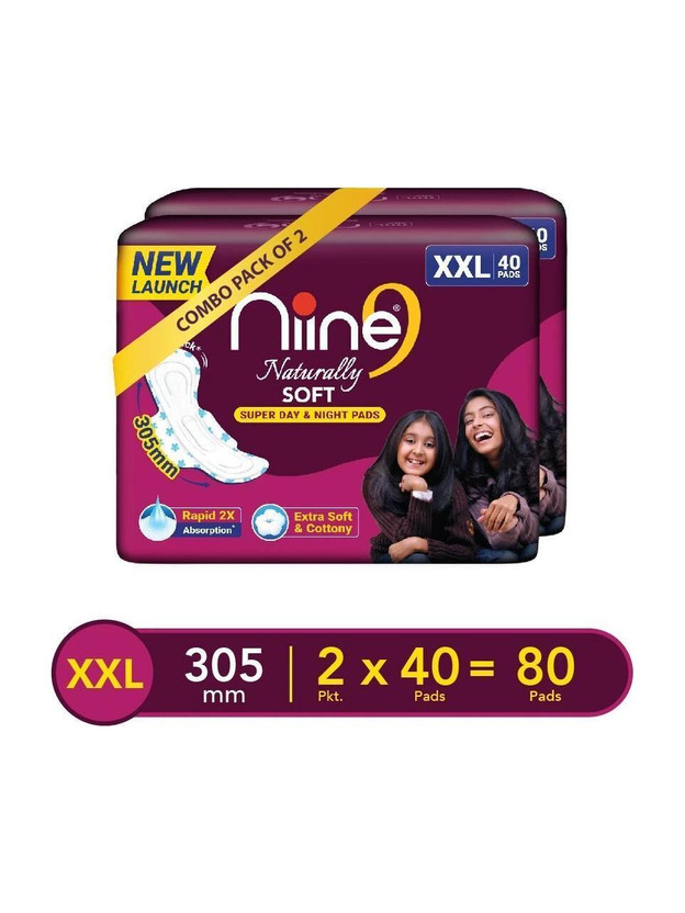 Niine Premium Sanitary Pads (pack Of 80) Under 362