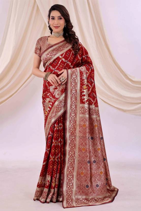 Yugaveeraa Woven Kanjivaram Pure Silk Saree
