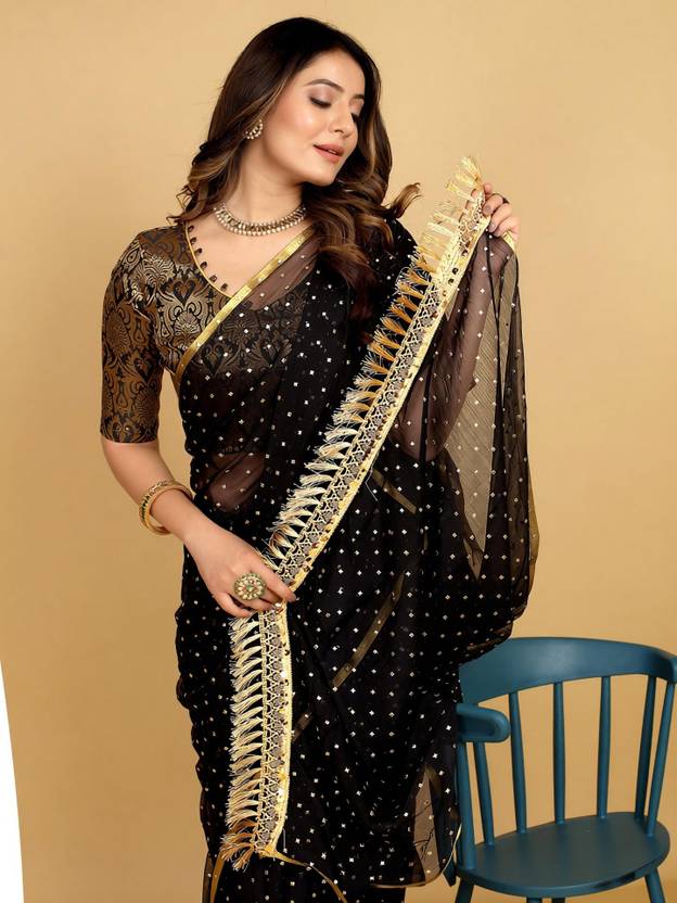 Parmila Fashion Embellished Daily Wear Chiffon Saree