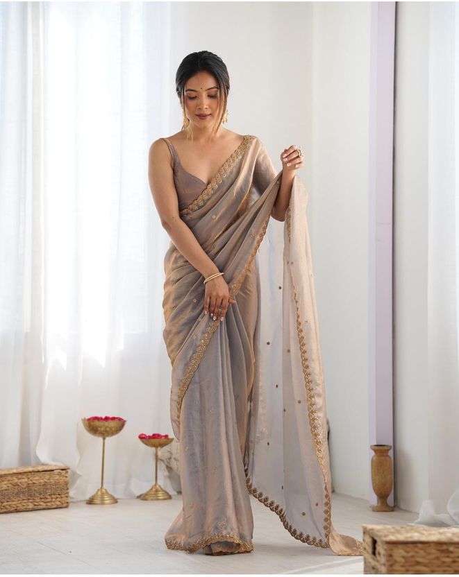 signagraph Pink Silk Saree - Image 7