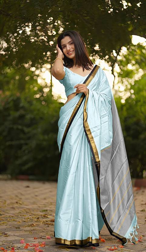 Umanta Art Woven Gadwal Cotton Silk Saree
