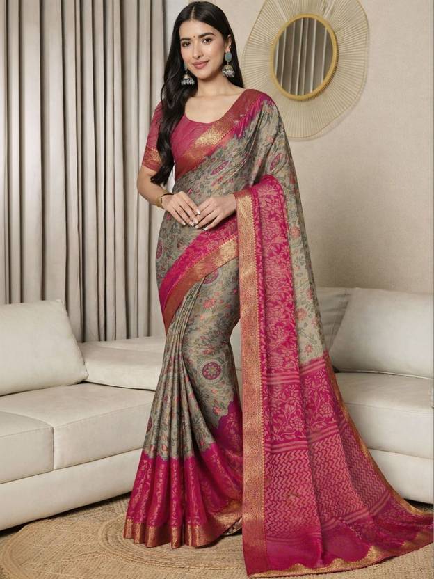 mitera Woven Daily Wear Brasso Saree