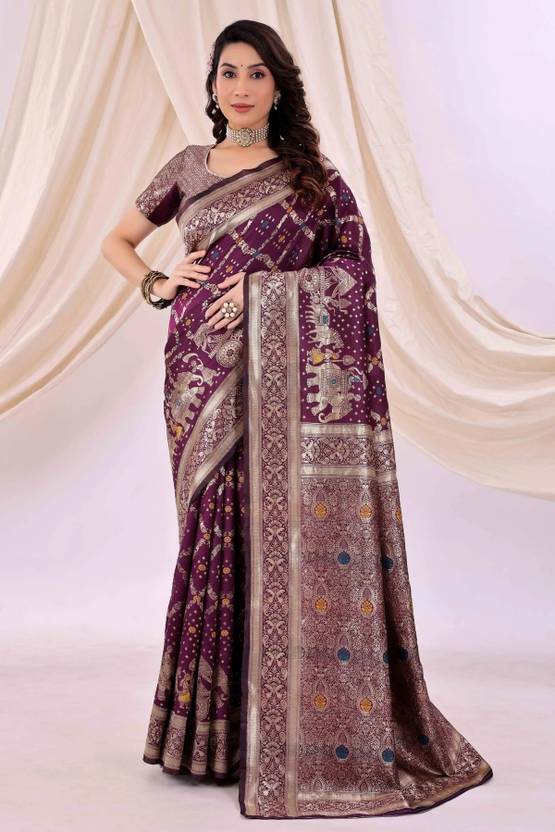 Yugaveeraa Woven Kanjivaram Pure Silk Saree