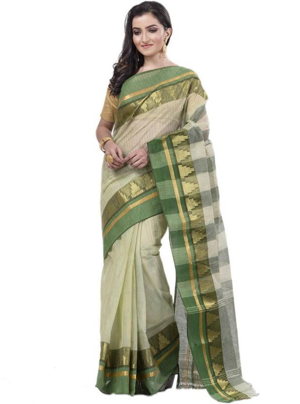 Ruuprekha Printed Tant Pure Cotton Saree