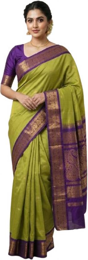 Gadwal Pure Silk Saree with Zari Border