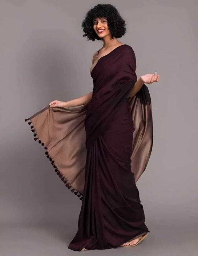 Kishorisari Color Block Handloom Khadi, Pure Cotton Saree