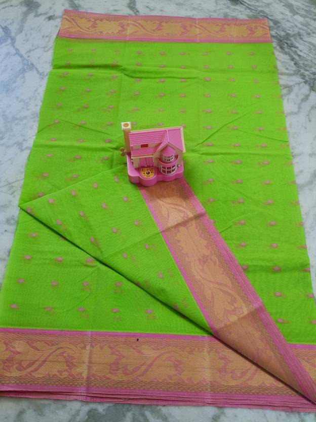 BDF Bikash Datta Fashion Woven, Printed Tant Pure Cotton Saree