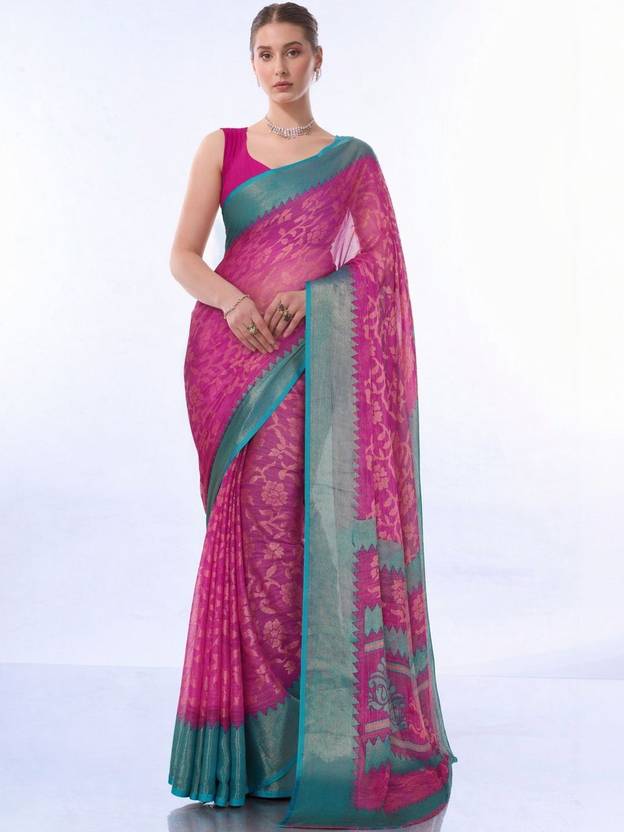 mitera Woven, Printed Daily Wear Brasso Saree