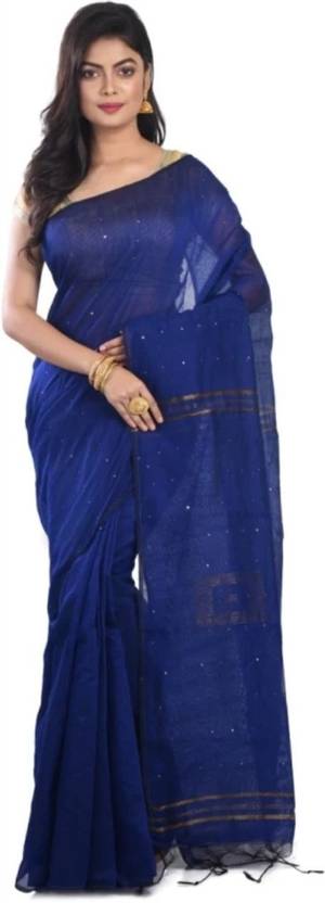 Shyamali Boutique Striped Handloom Cotton Silk Saree